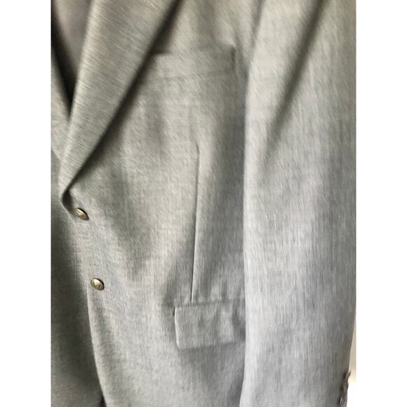 Meeting Street Mens Sportscoat Blazer Jacket Medium Gray Wool Poly Blend 42 R - Picture 5 of 12